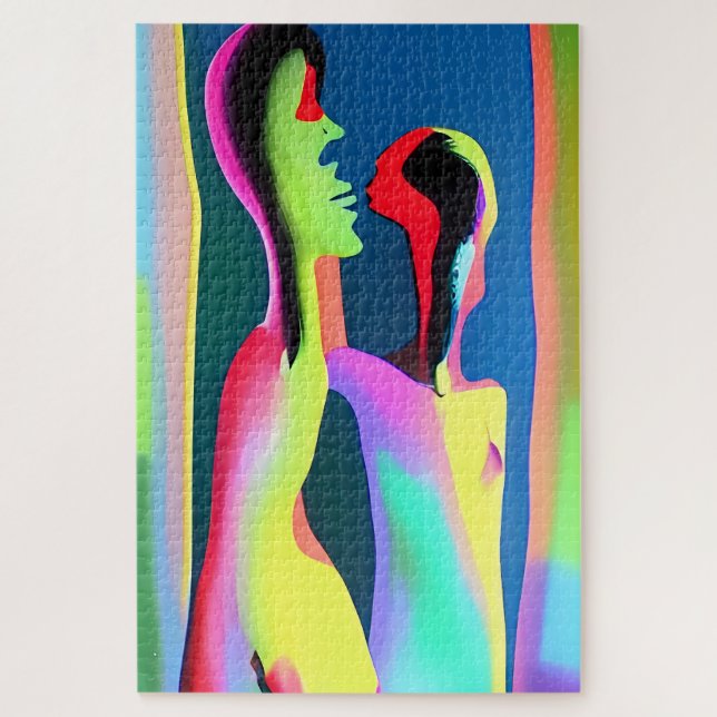 Quebra-cabeça Amor, Na Verdade, Surrealismo Ken Gage (Vertical)