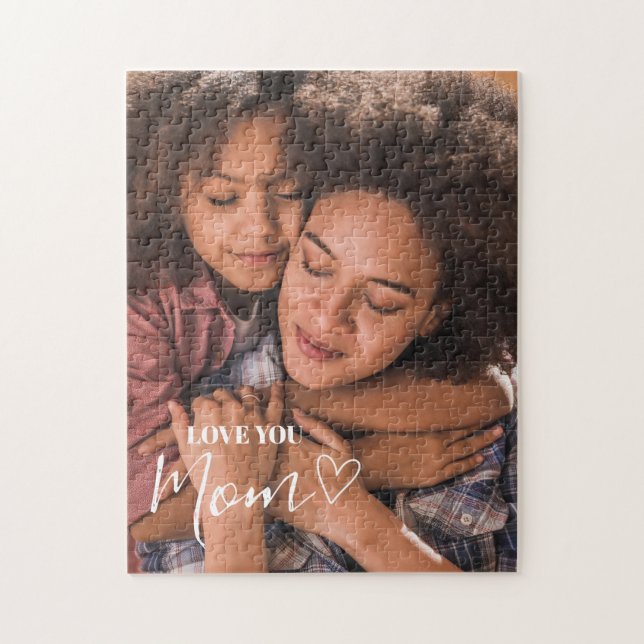 Quebra-cabeça Amor Personalizado Foto Da Mãe (Vertical)