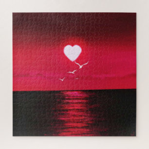 Quebra-cabeça Amor Sunset - Coleção de Artes de Desenho