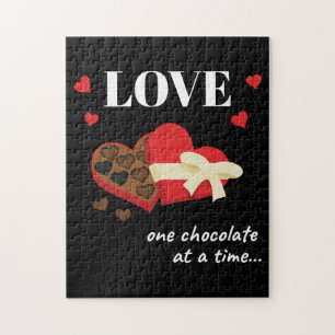 Quebra-cabeça Amor Um Chocolate por Vez Engraçado