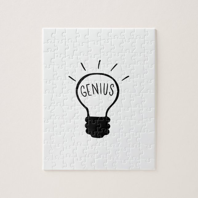 Quebra-cabeça Ampola em preto e branco (Vertical)