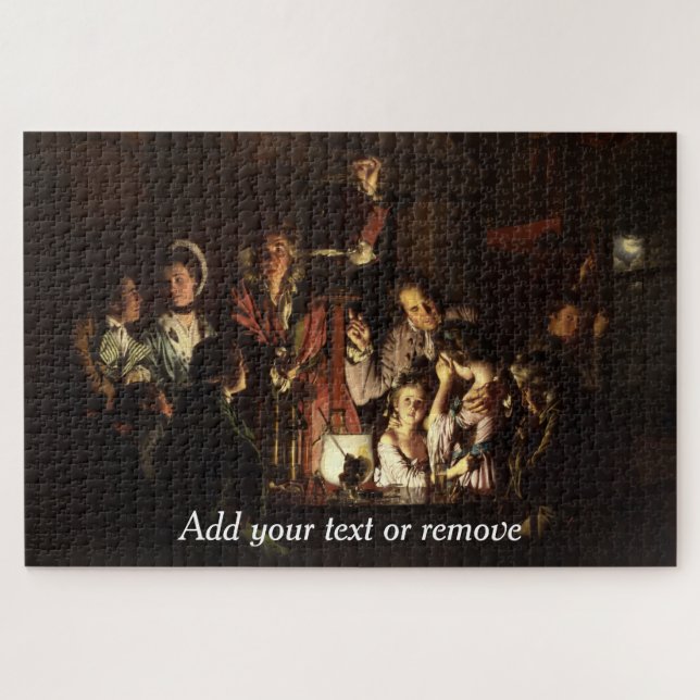 Quebra-cabeça "An Experiment on a Bird in an Air Pump", 1768, (Horizontal)