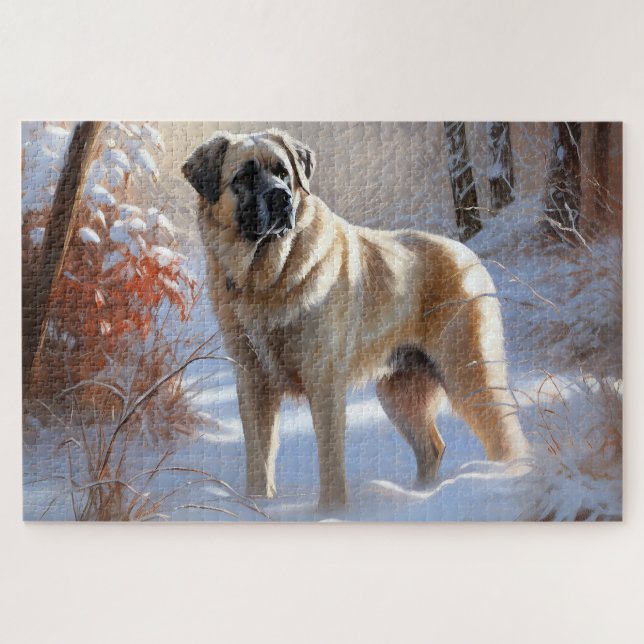 Quebra-cabeça Anatólia Shepherd Deixou nevar o Natal (Horizontal)