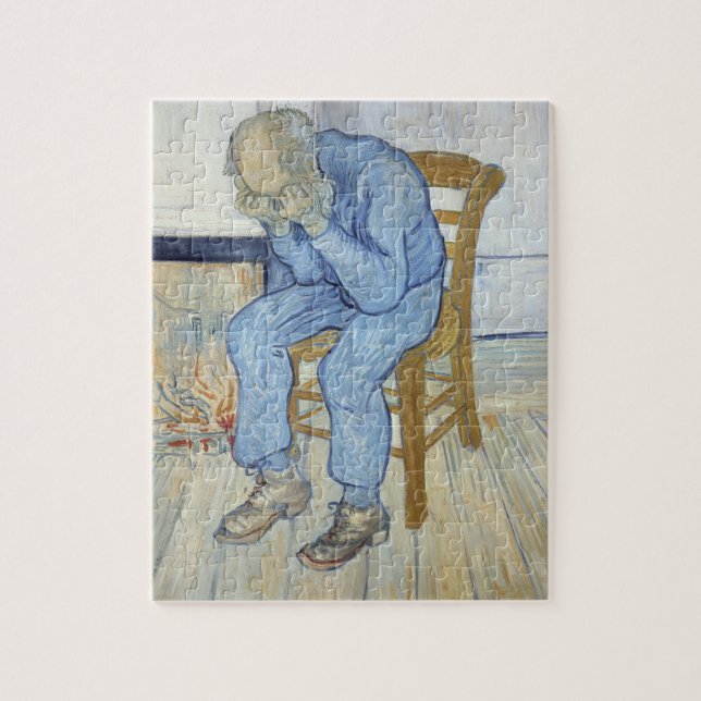 Quebra-cabeça Ancião de Vincent van Gogh | na amargura (Vertical)