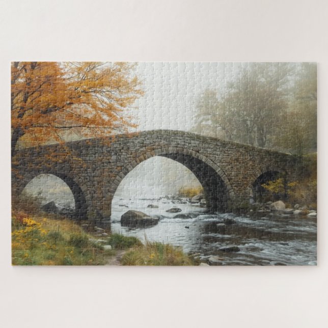Quebra-cabeça Ancient Highland Stone Bridge Jigsaw Puzzle (Horizontal)