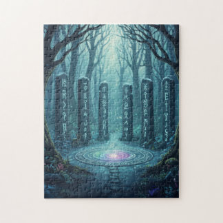 Quebra-cabeça Ancient Mystical Runes Glowing Stone Puzzle - Celt