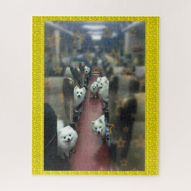 Quebra-cabeça Ande pelo trem do cachorro (Vertical)