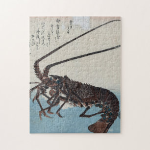 Quebra-cabeça Ando Hiroshige - Camarão E Lagosta