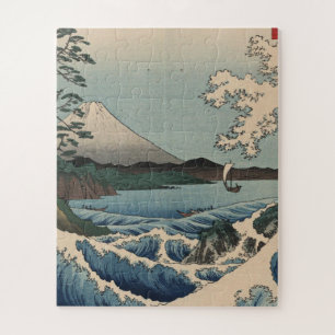 Quebra-cabeça Ando Hiroshige - Mar em Satta, Província de Suruga