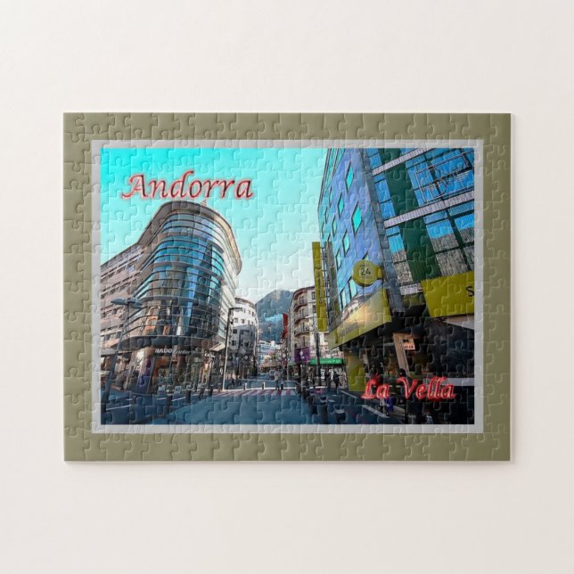 Quebra-cabeça Andorra - La Vella - Centro - (Horizontal)