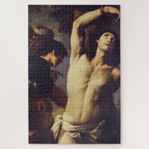 Quebra-cabeça Andrea Vaccaro: São Sebastião Arte Barroca Fina