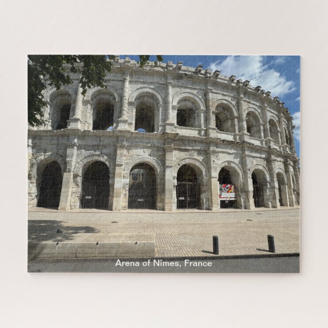 Quebra-cabeça Anfiteatro Romano, Nimes, França em um (Horizontal)