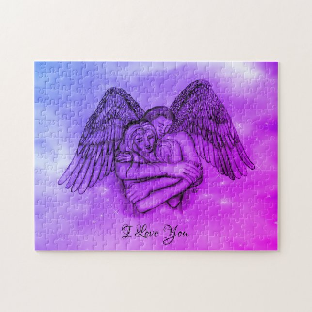 Quebra-cabeça Angel Eros no Amor, eu te amo (Horizontal)