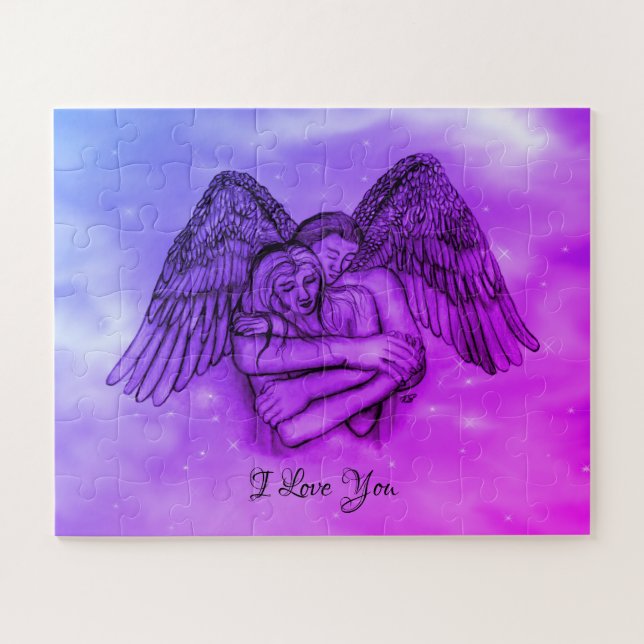 Quebra-cabeça Angel Eros no Amor, eu te amo (Horizontal)