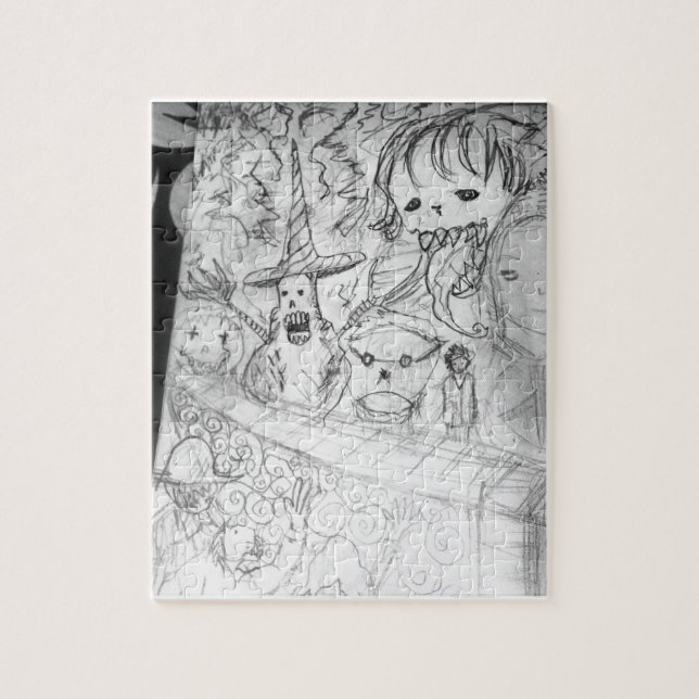 Quebra-cabeça animação de manga de monstro do yaie (Vertical)