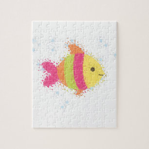 Quebra-cabeça Animação de Peixes Bonitos