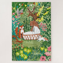 Animais Cachorros Florestas verdes Novos bebês Nas