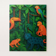Animais da Floresta Dobrada – Vida Selvagem da Sel