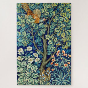 Quebra-cabeça Animais e Flores, Floresta, William Morris