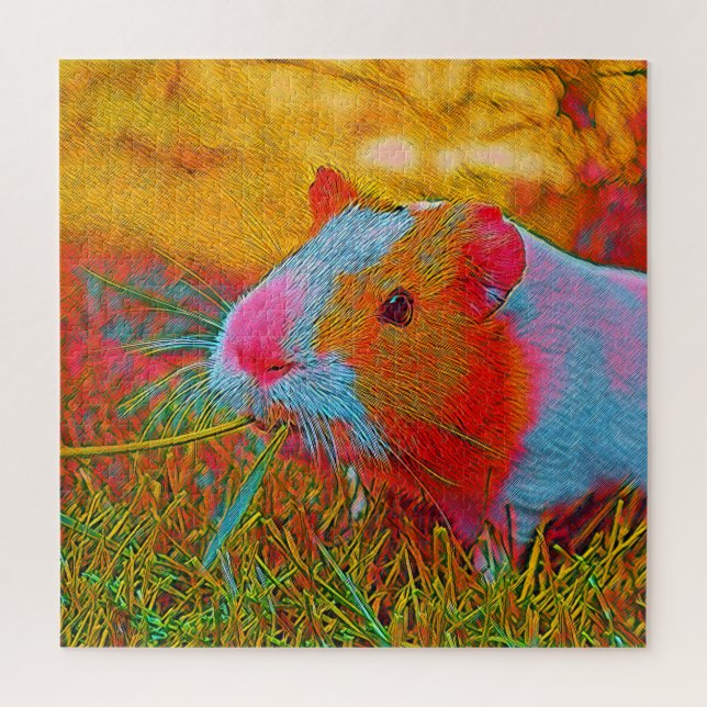 Quebra-cabeça Animais populares - Suíno-guineense (Vertical)