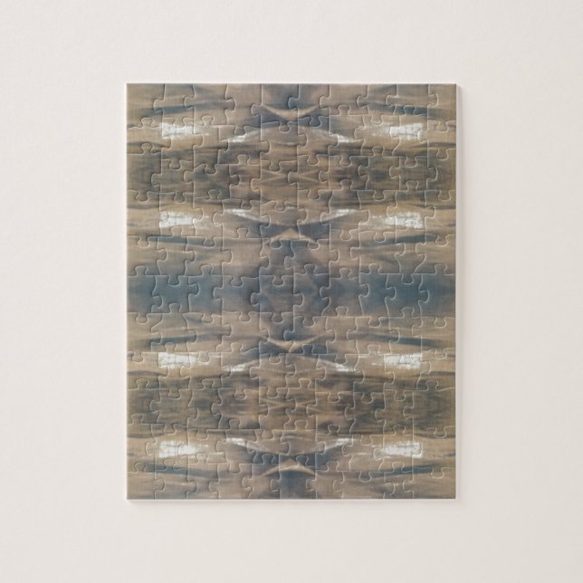 Quebra-cabeça Animais Selvagens Leopardo Padrão Selvagem Castanh (Vertical)