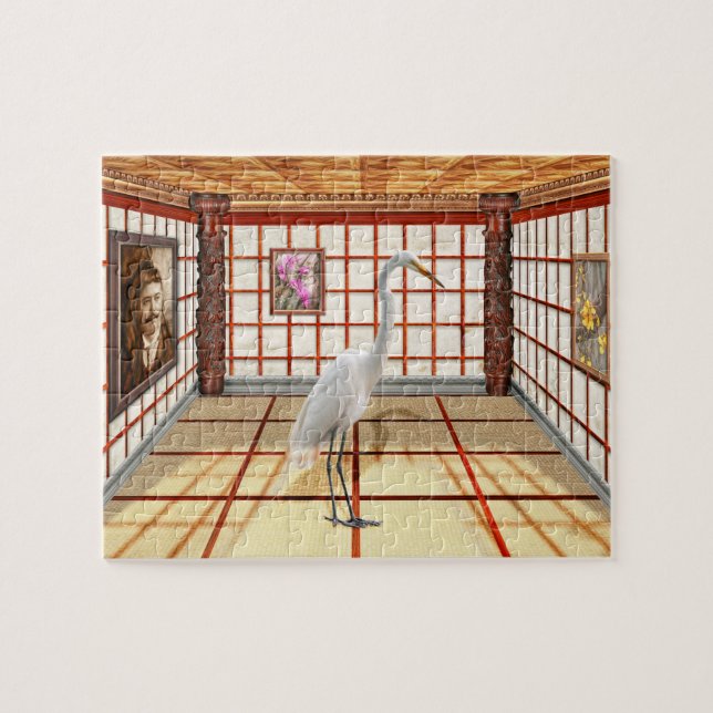 Quebra-cabeça Animal - A Garça (Horizontal)