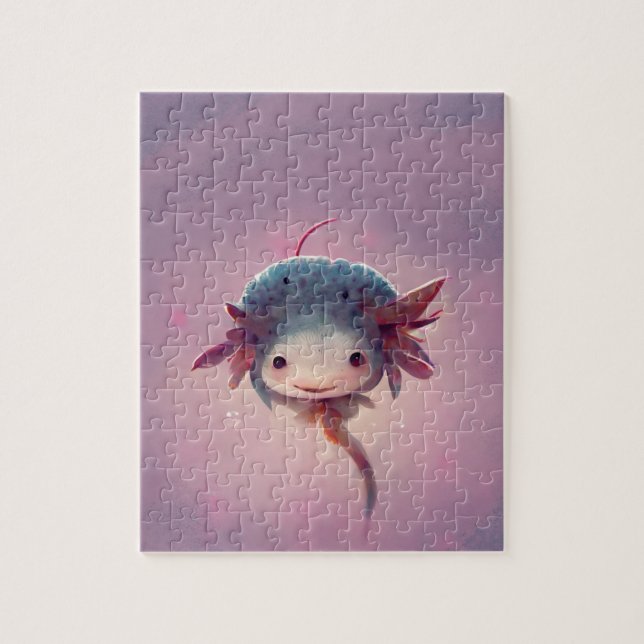 Quebra-cabeça Anime Bonito Axolotl (Vertical)