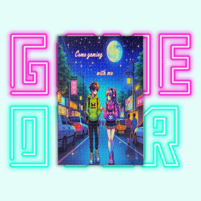 Quebra-cabeça Anime vem jogando comigo | (Criador carregado)