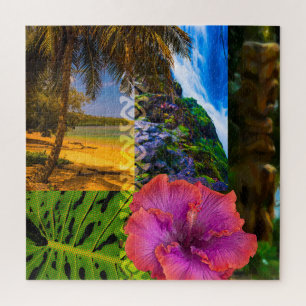 Quebra-cabeça Anini Beach, Kauai Havaiian Collage
