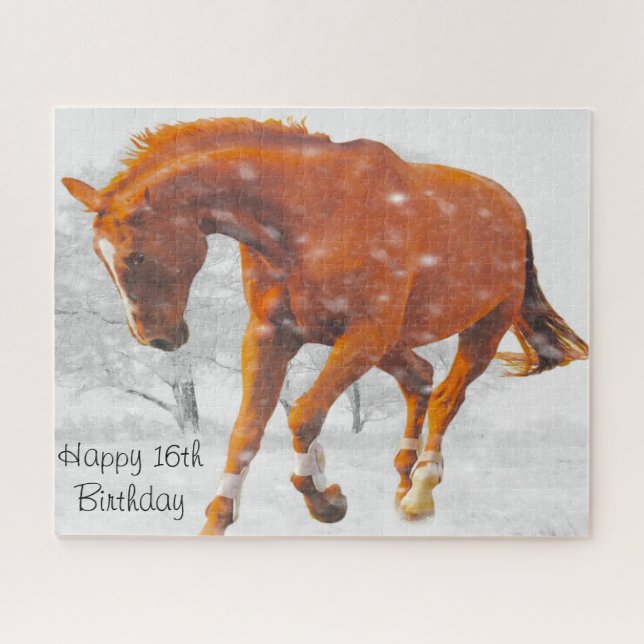 Quebra-cabeça Aniversário de 16 anos. (Horizontal)