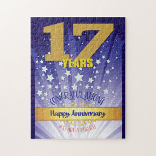 Quebra-cabeça Aniversário de 17 Anos de Recuperação Numeral em D