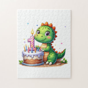 Quebra-cabeça Aniversário de 1 ano do Dino