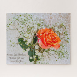 Quebra-cabeça aniversário de 21 anos neta