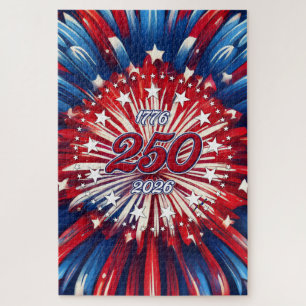Quebra-cabeça Aniversário de 250 anos da América 1776-2026 Fogos