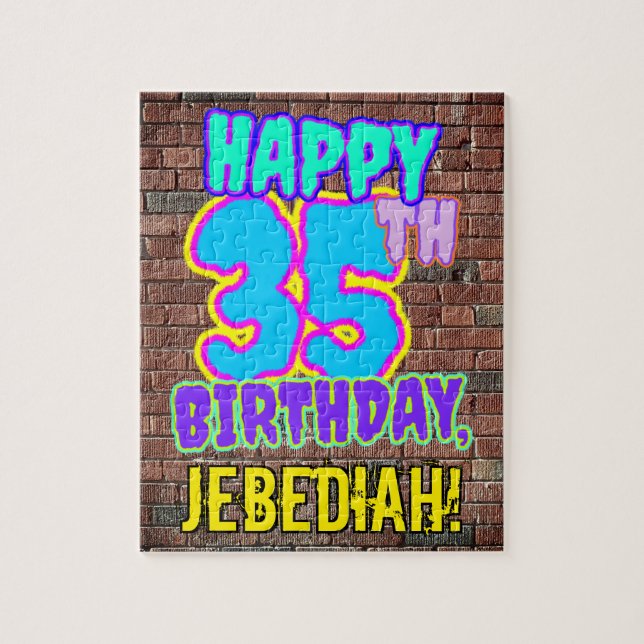 Quebra-cabeça Aniversário de 35 anos ~ Visual divertido inspirad (Vertical)