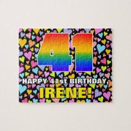 Quebra-cabeça Aniversário de 41ruas — Formas de Coração Divertid