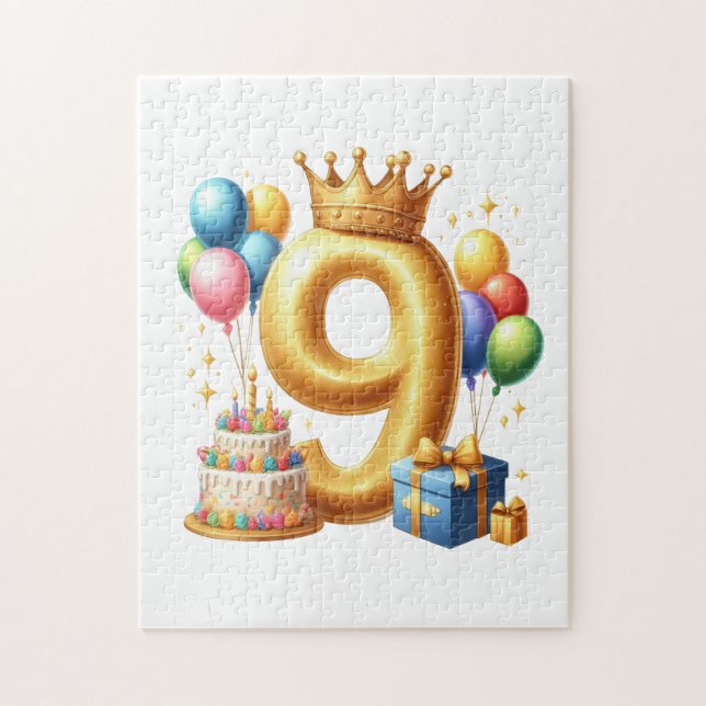Quebra-cabeça Aniversário de 9 anos de Ouro (Vertical)