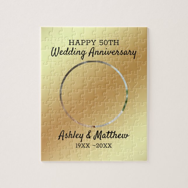 Quebra-cabeça Aniversário de Fotografias Personalizado  (Vertical)