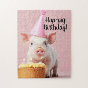 Quebra-cabeça Aniversário de porco!