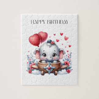 Quebra-cabeça Aniversário do Elefante Voador