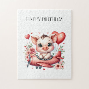 Quebra-cabeça Aniversário do Porco Piloto
