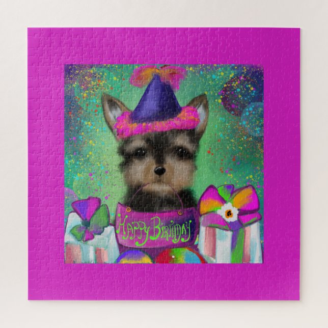 QUEBRA-CABEÇA ANIVERSÁRIO DO YORKIE POO   (Vertical)