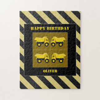 Quebra-cabeça Aniversário dos Caminhões de Construção