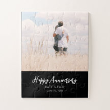 Aniversário foto personalizada moderna casamento e