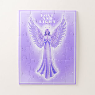 Quebra-cabeça Anjo 30 De Cura De Roxo E Leve