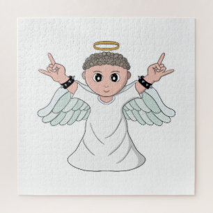 Quebra-cabeça Anjo Amorador de Música Pesada