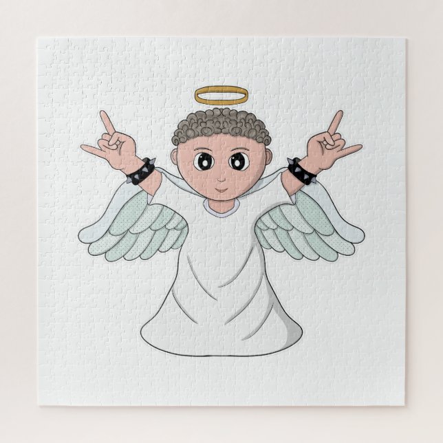 Quebra-cabeça Anjo Amorador de Música Pesada (Vertical)