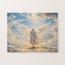 Anjo da Fantasia Dinâmica em Luz Atmosférica Radia