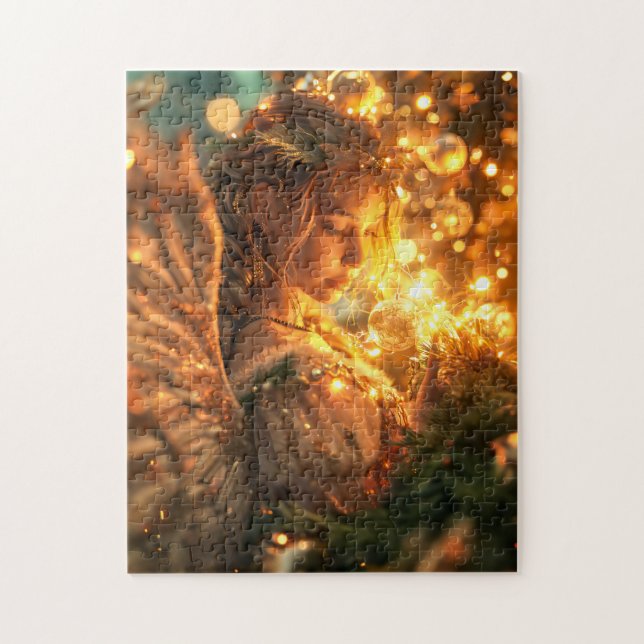 Quebra-cabeça Anjo de Natal Alegria Celestial (Vertical)