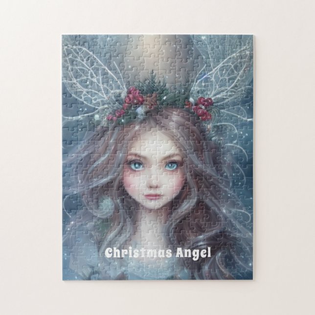 Quebra-cabeça Anjo de Natal bonito e elegante (Vertical)